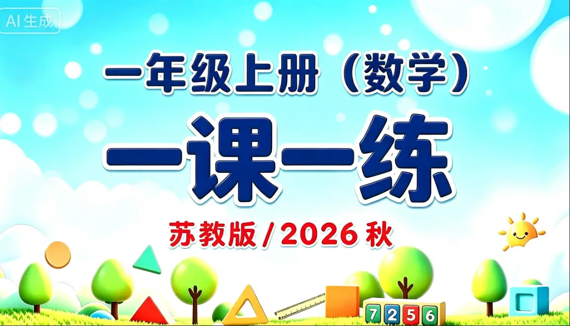 一年级上册（数学）一课一练《苏教版》 2026 秋