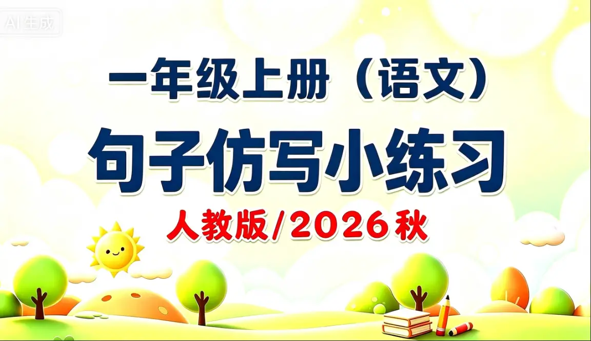 一年级上册（语文）句子仿写小练习