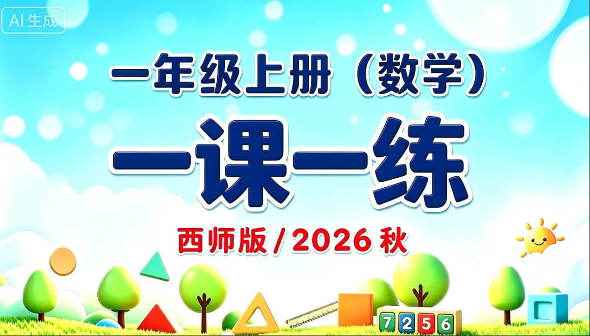 一年级上册（数学）一课一练《西师版》2026 秋