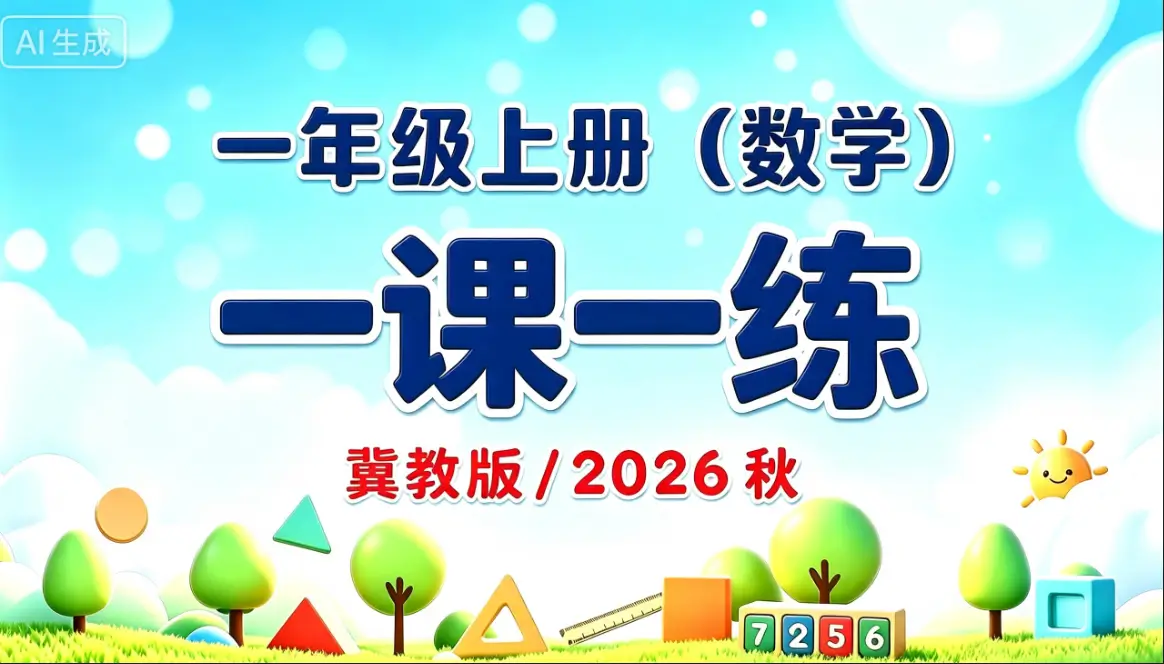 一年级上册（数学）一课一练《冀教版》2026 秋
