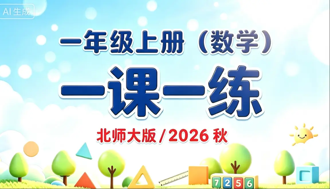 一年级上册（数学）一课一练《北师大版》 2026 秋
