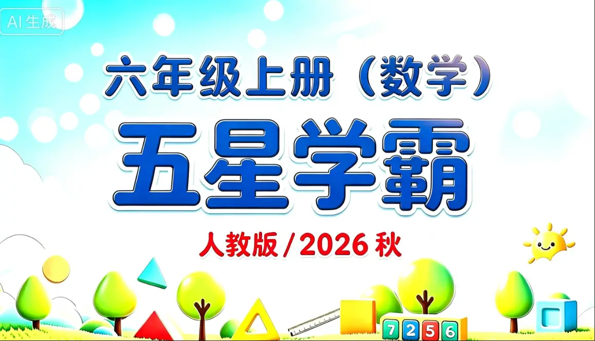 六年级上册（数学）五星学霸《人教版》2026 秋
