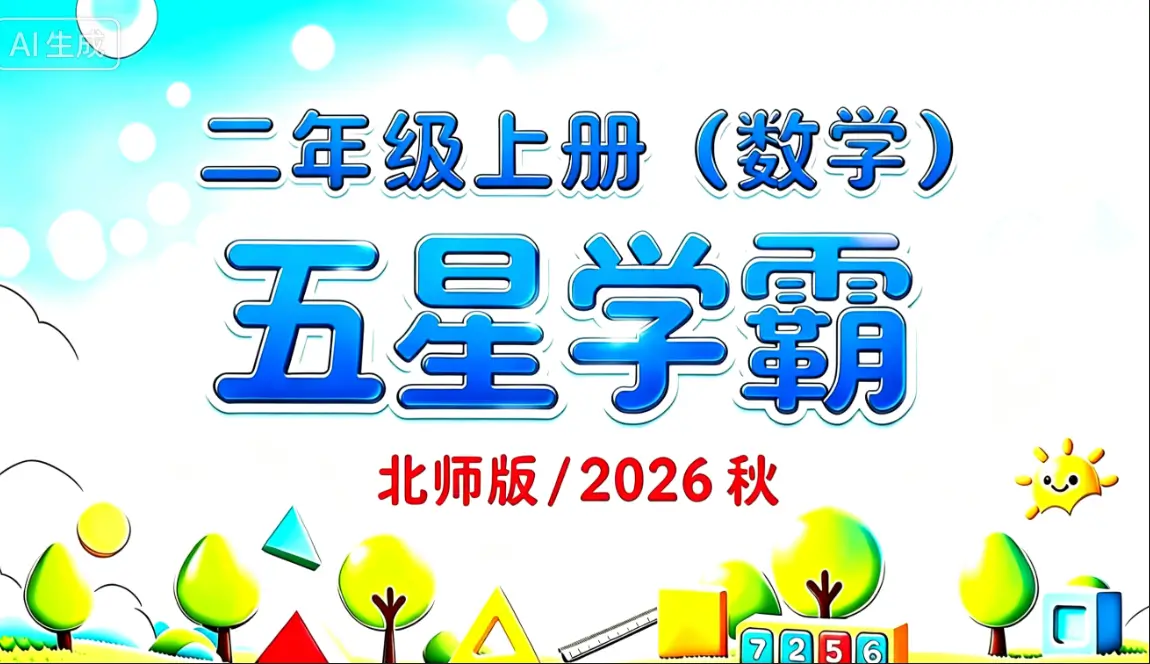 二年级上册《数学》五星学霸《北师大版》2026 秋